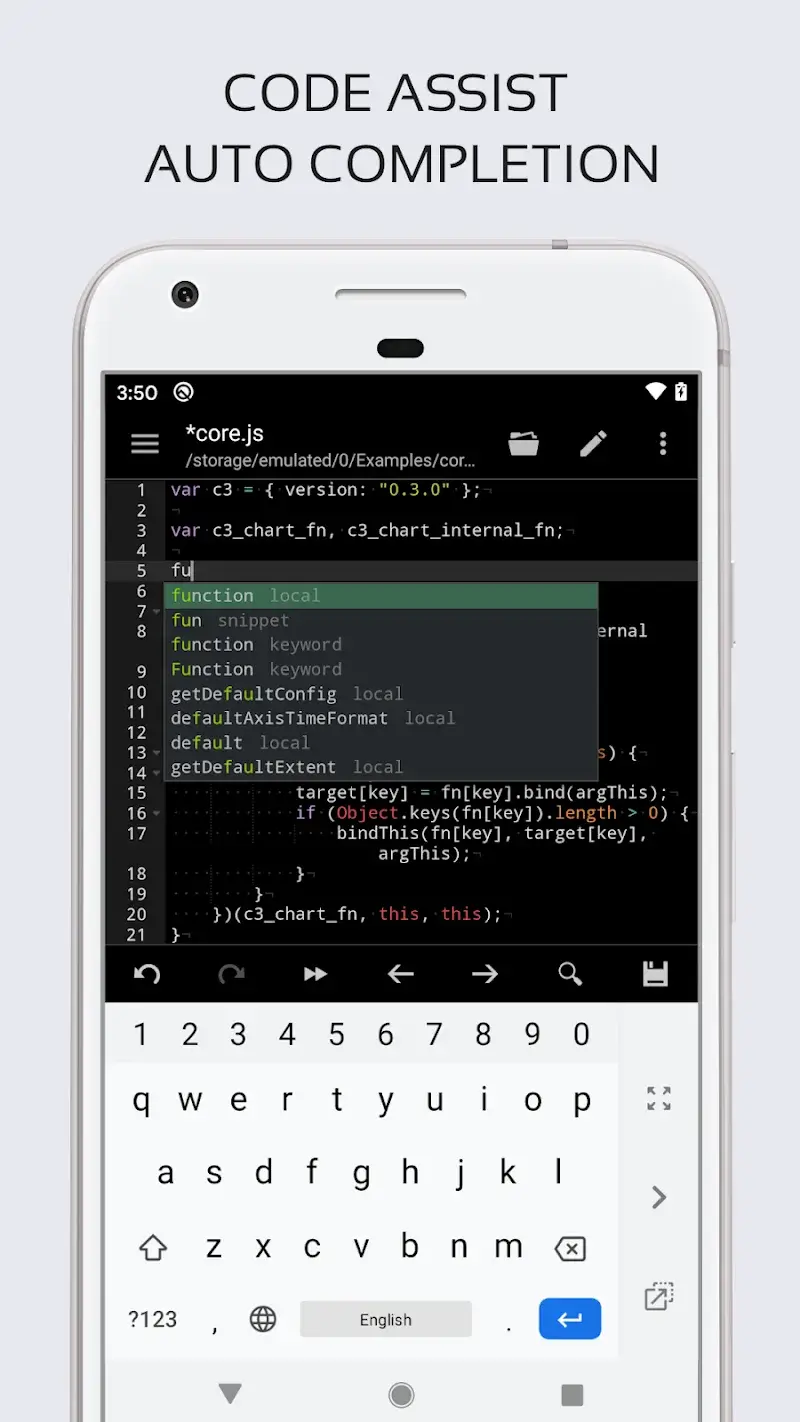 Code Editor screenshot 2