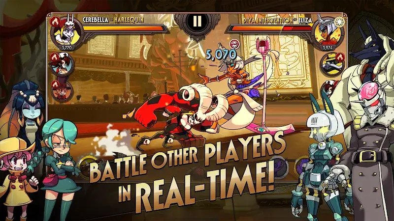 ภาพหน้าจอตัวอย่างเกม Skullgirls 2