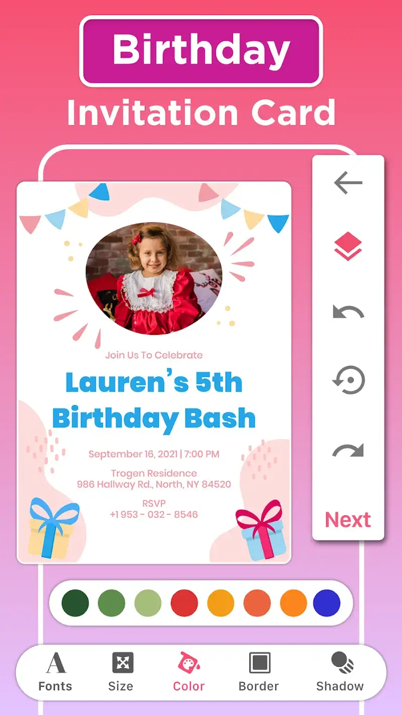 Invitation Maker capture d'écran 3