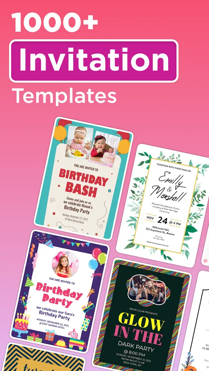 Invitation Maker capture d'écran 2