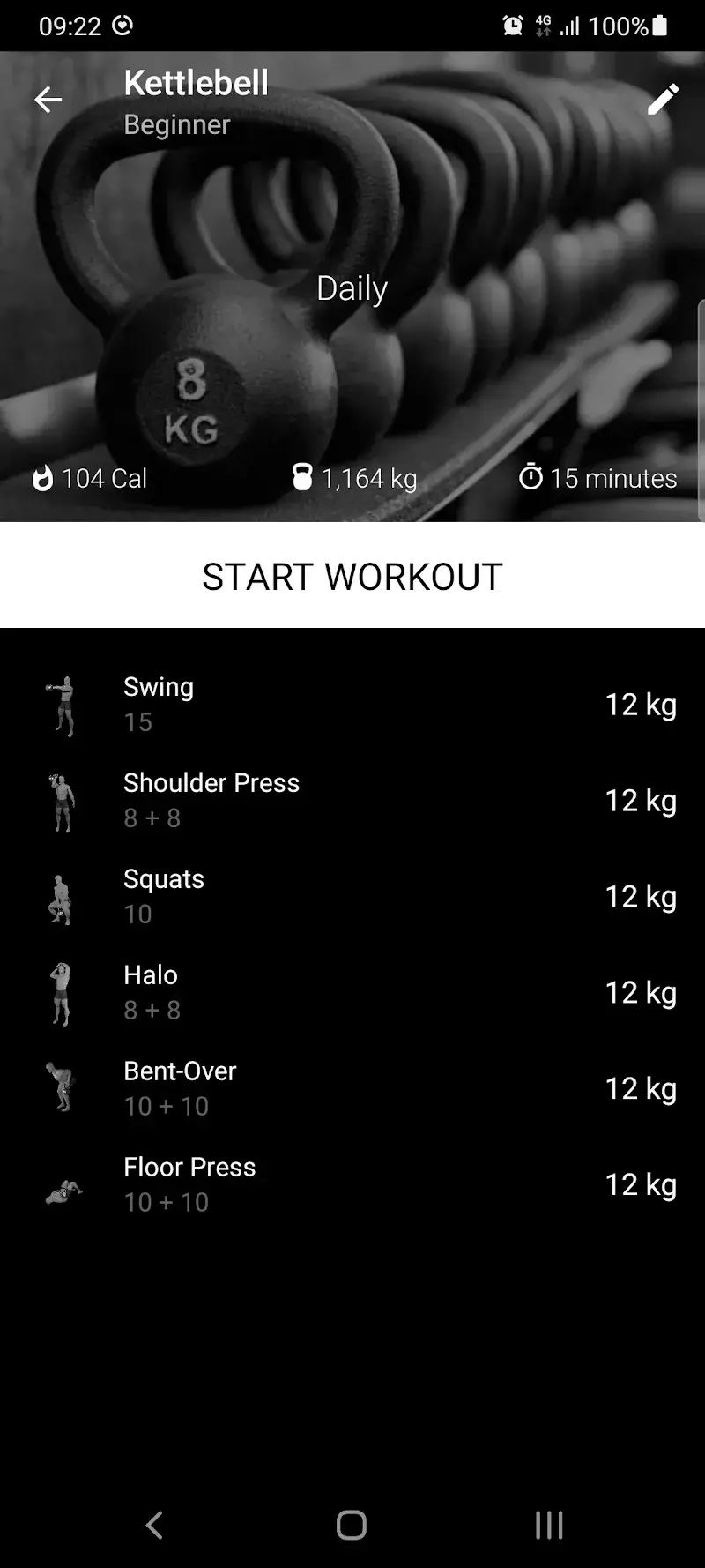 Kettle,ball Home Workout screenshot 2