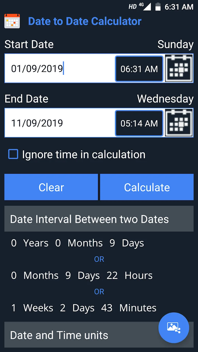Screenshot Age Calculator Pro 6