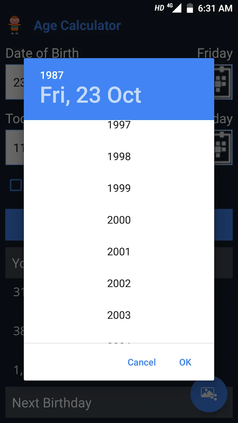 Screenshot Age Calculator Pro 3