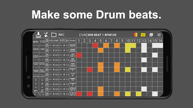 Screenshot 1 808 Drum Pad & Sequencer