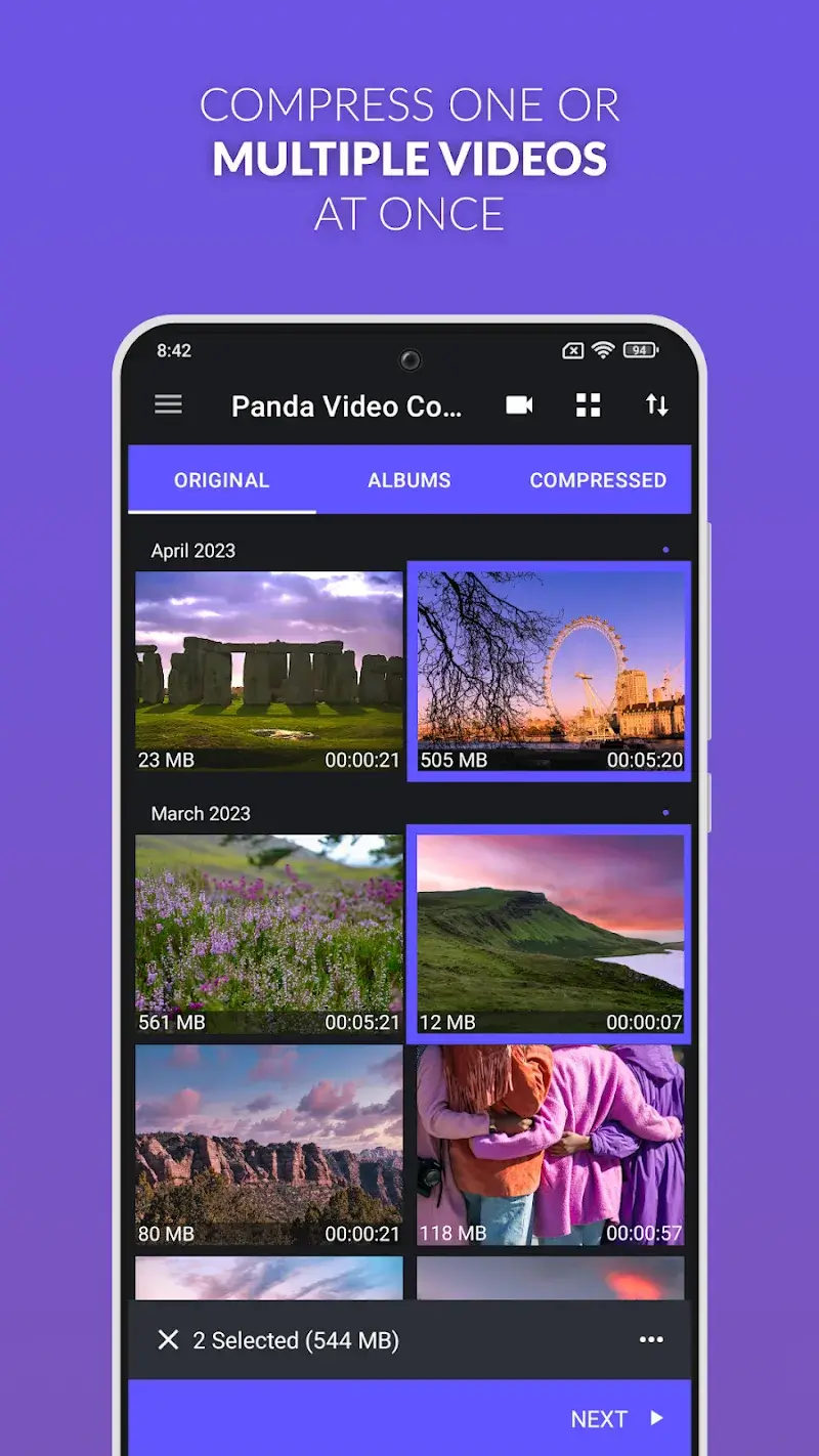Capture d'écran 2 de Video Compressor Panda