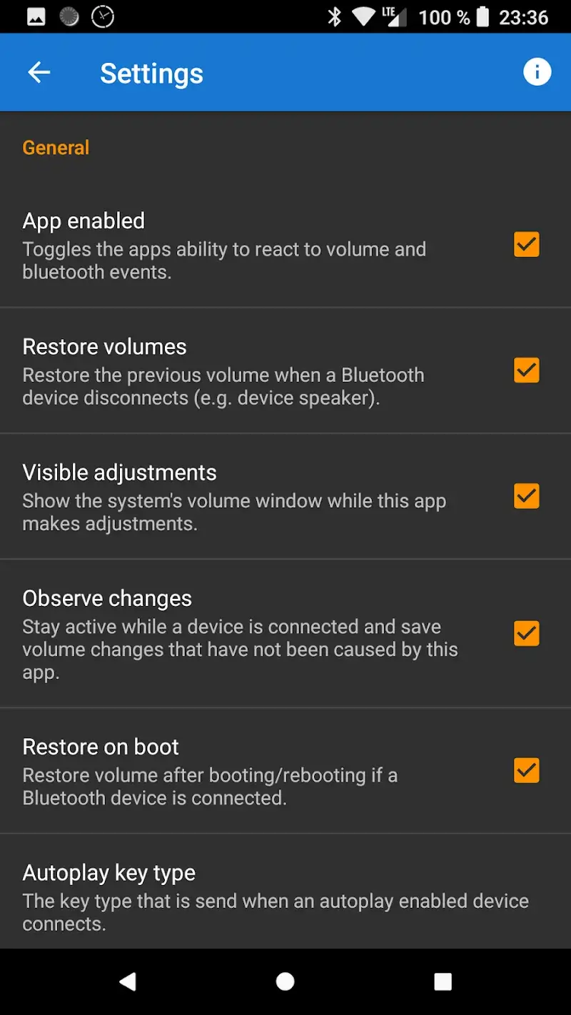 Bluetooth Volume Manager screenshot 3