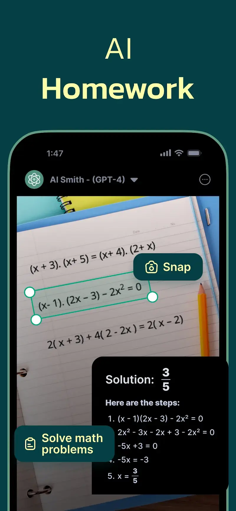 Screenshot aplikasi AI Chat Smith 4