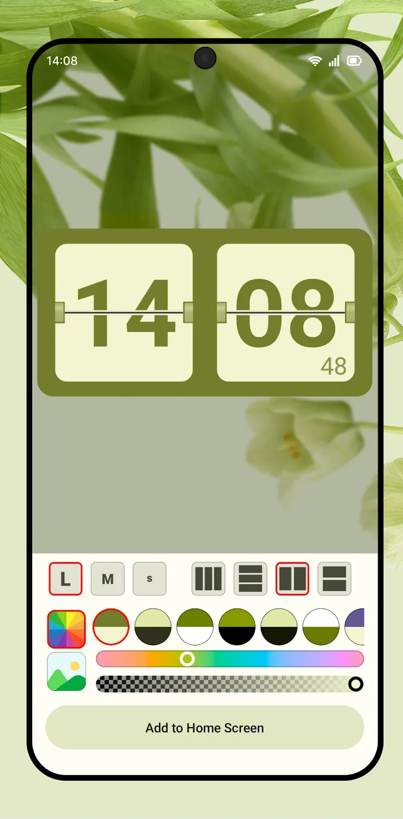Cuplikan layar Widget 2