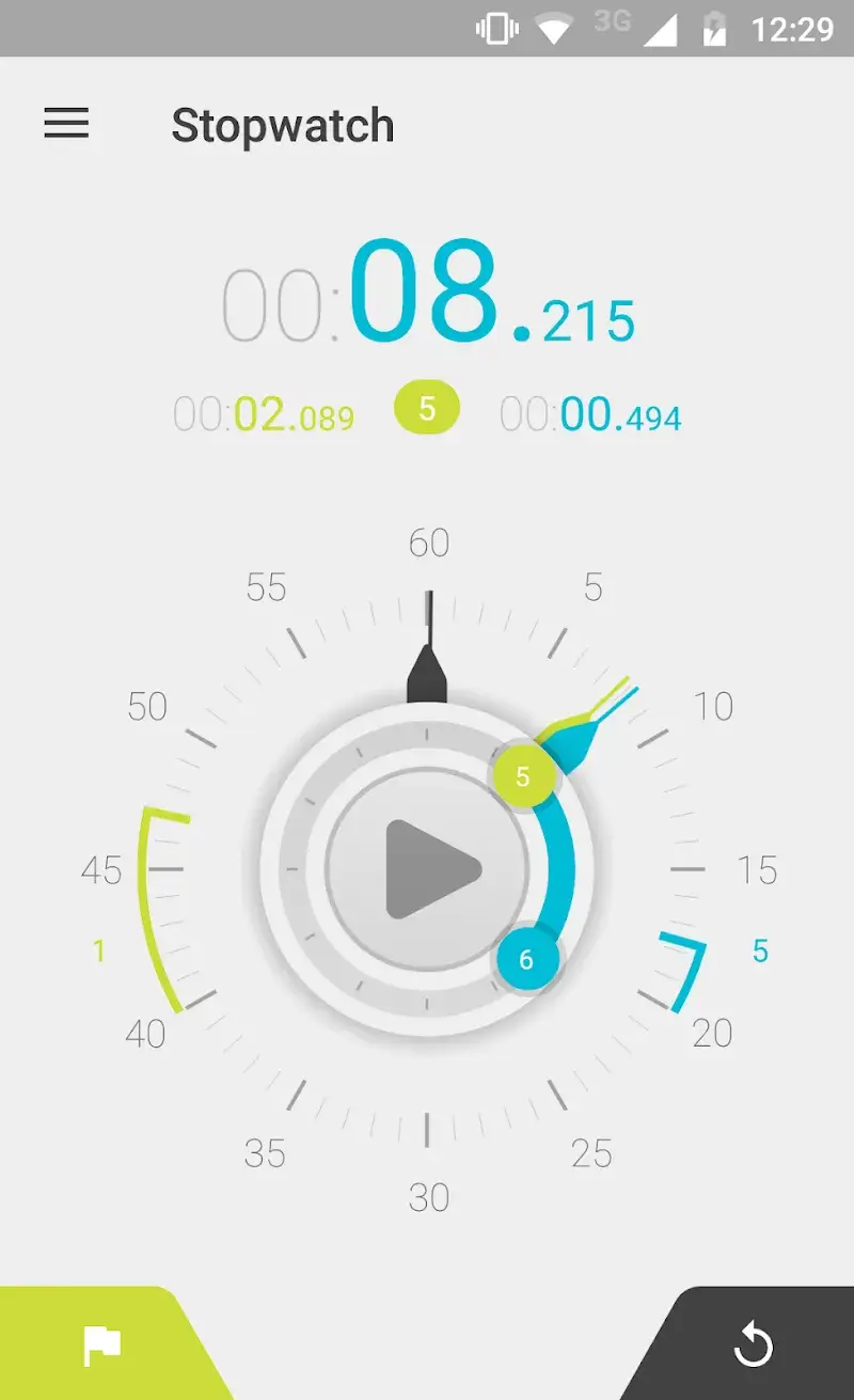Hybrid Stopwatch and Timer Screenshot 3