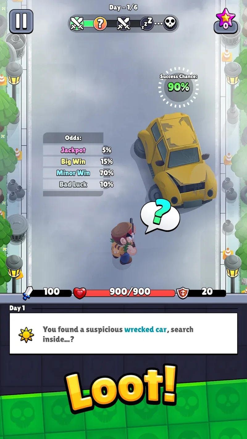Screenshot 1 di Bagbound Hero