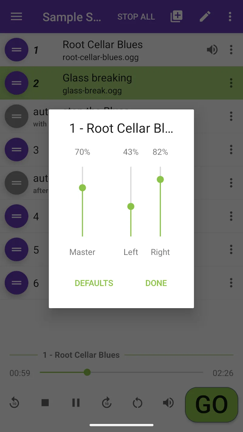Tangkapan layar Audio Cues 6