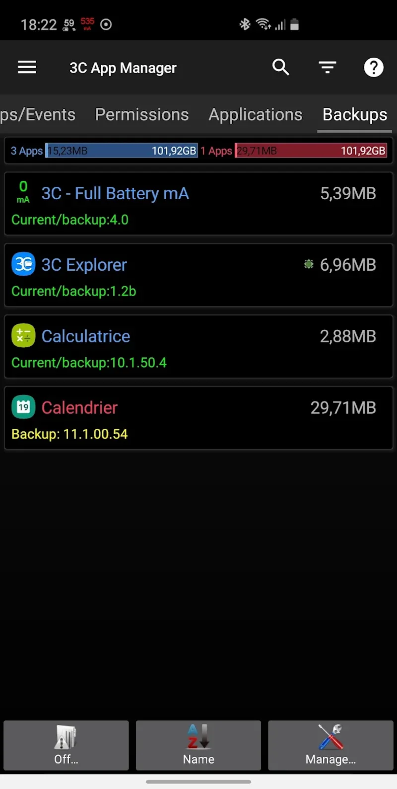 Capture d'écran 3 de 3C App Manager