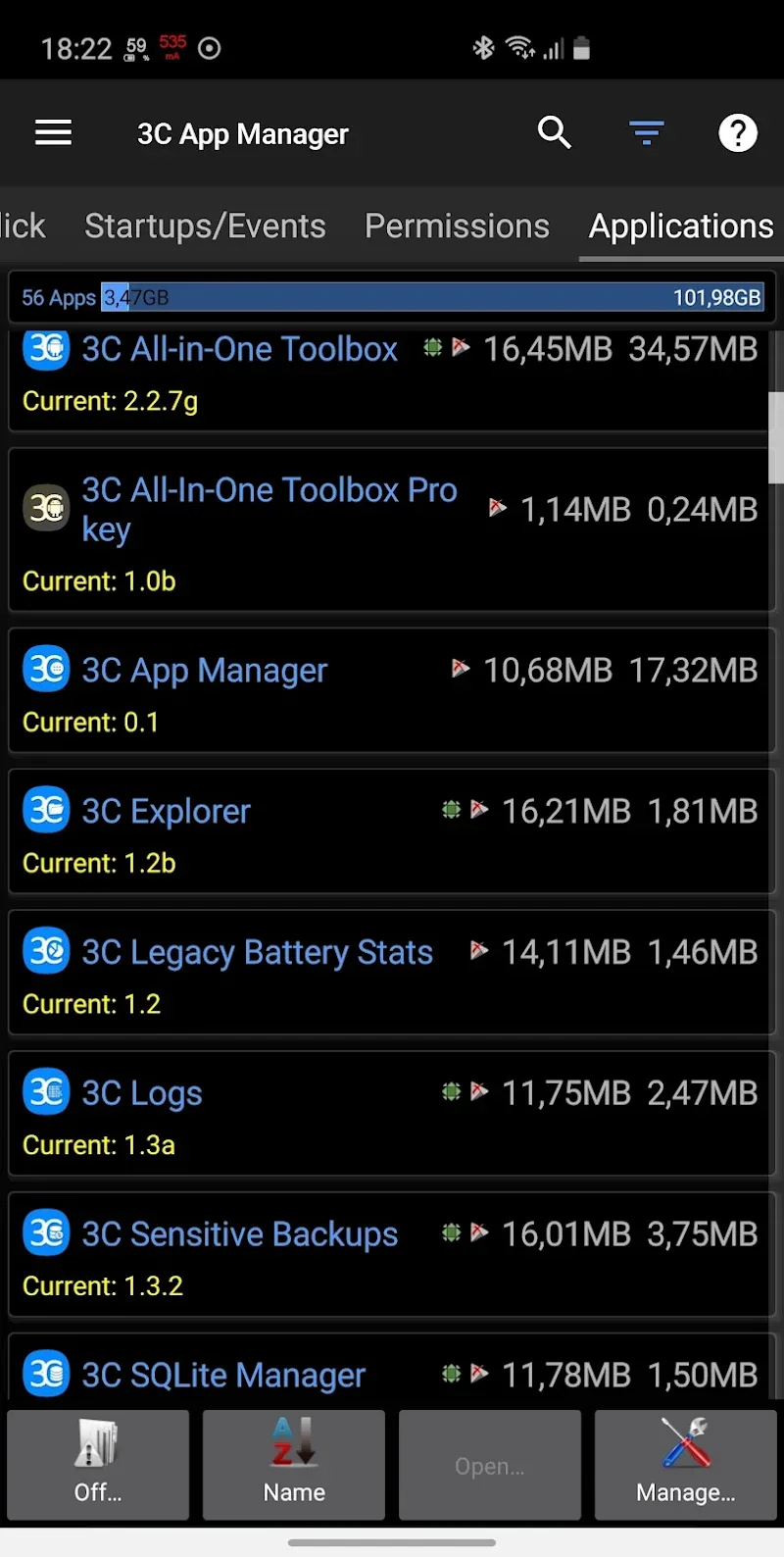Capture d'écran 2 de 3C App Manager