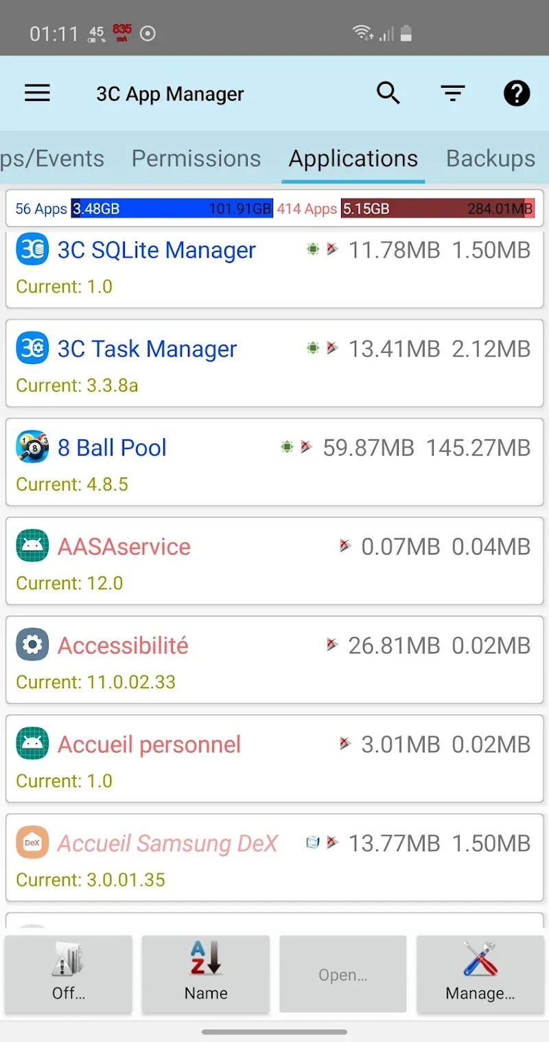 Capture d'écran 6 de 3C App Manager