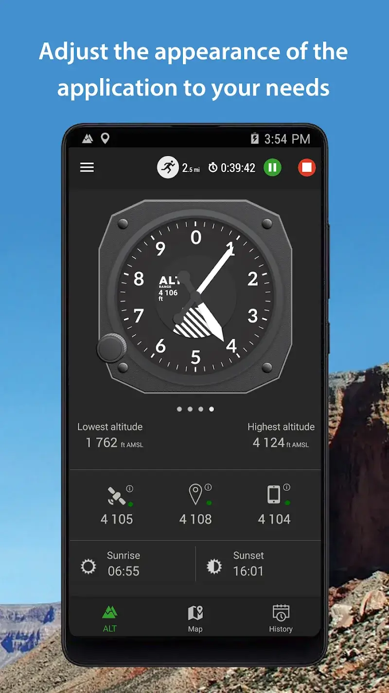 Tangkapan layar Altimeter 4