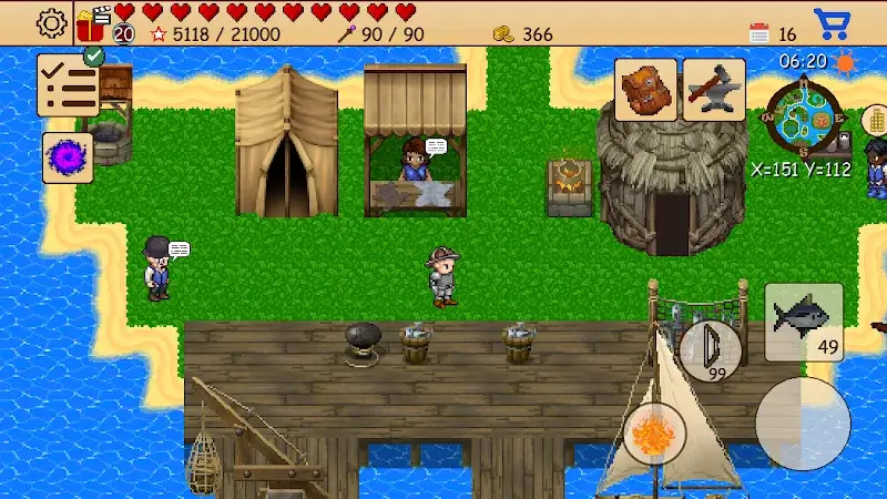 ภาพหน้าจอ Survival RPG 5: Pirate Adventure 4