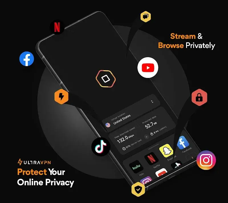 Tangkapan layar UltraVPN (Hexatech) 1