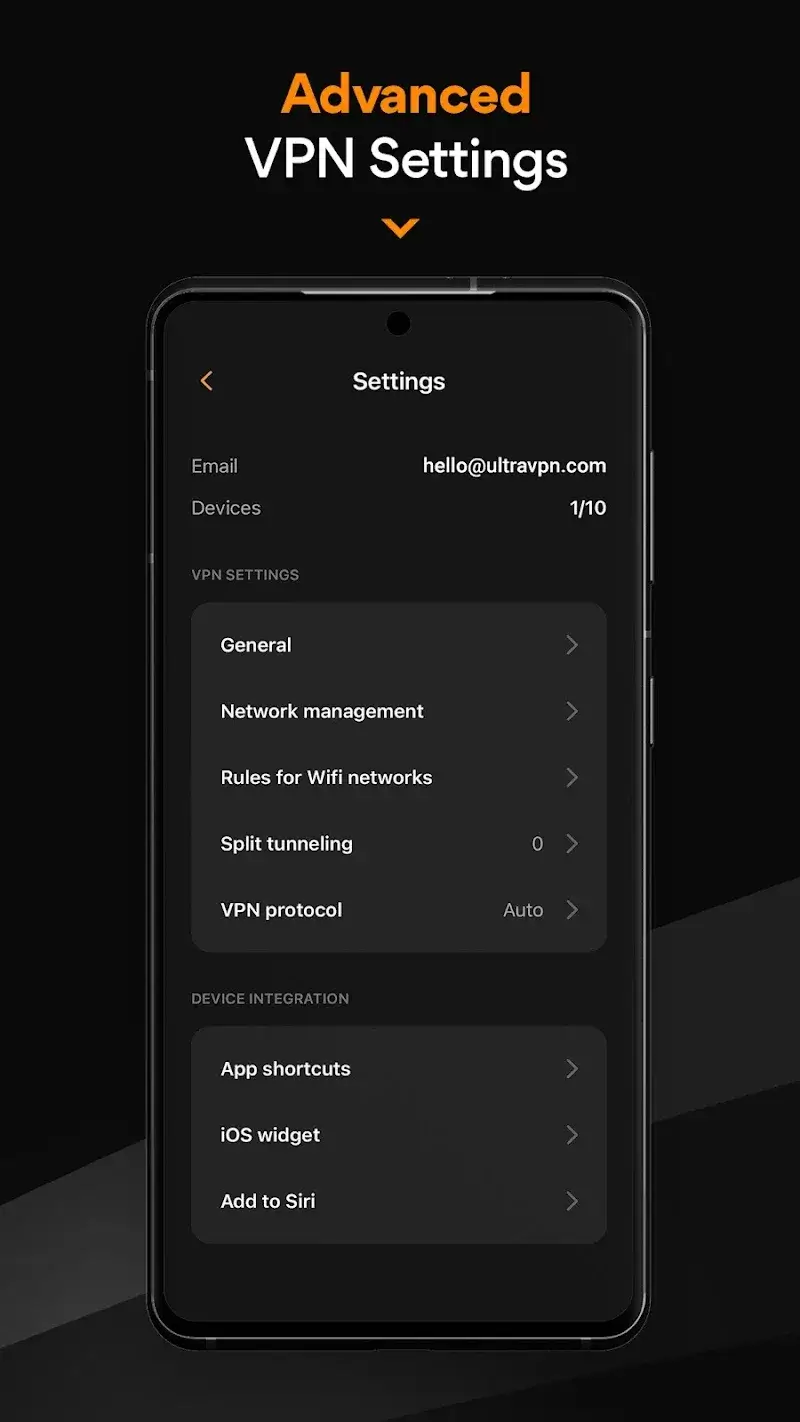 Tangkapan layar UltraVPN (Hexatech) 3