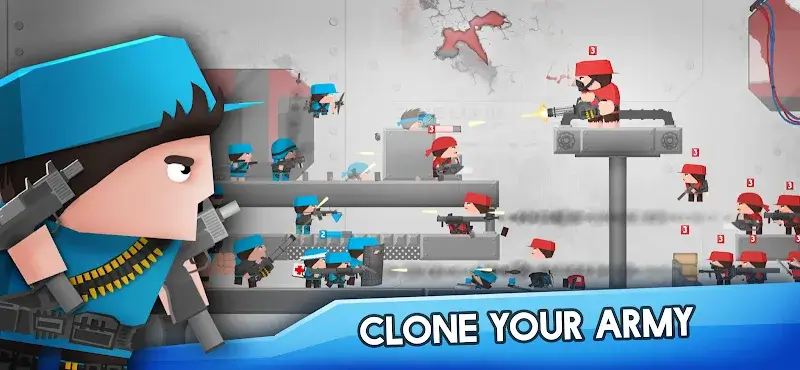 Captura de pantalla de Clone Armies 1 (Acción en primera línea)