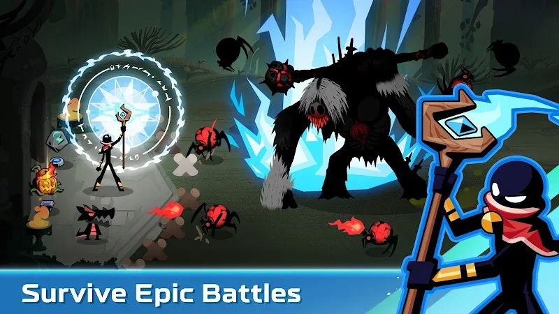 Tangkapan layar Stickman Defense 1