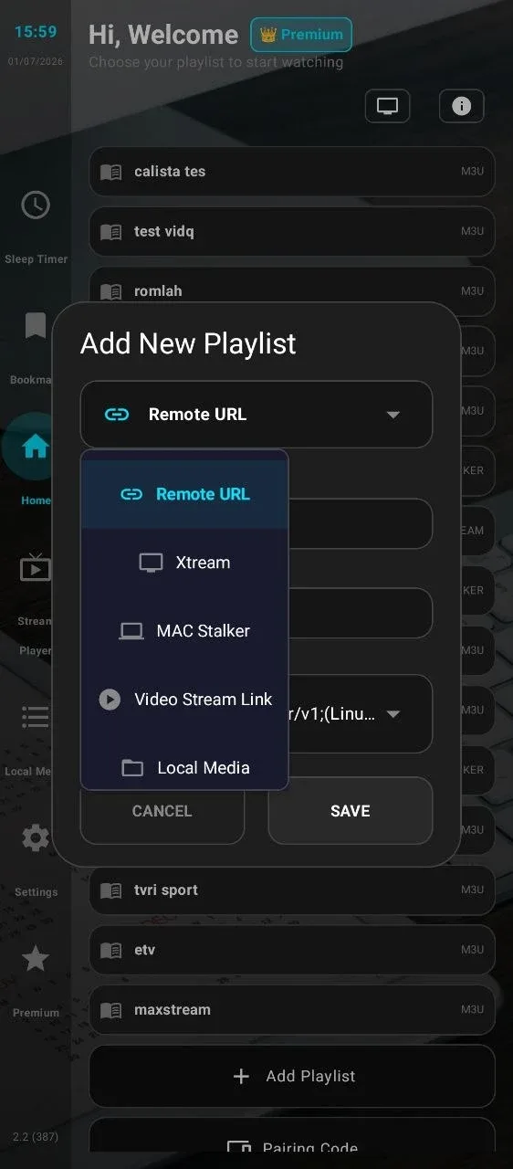 IPTV MPD Player app preview 3