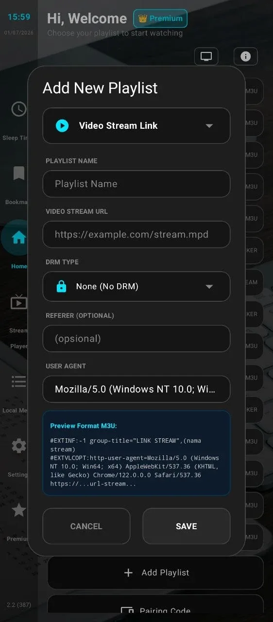 IPTV MPD Player app preview 4