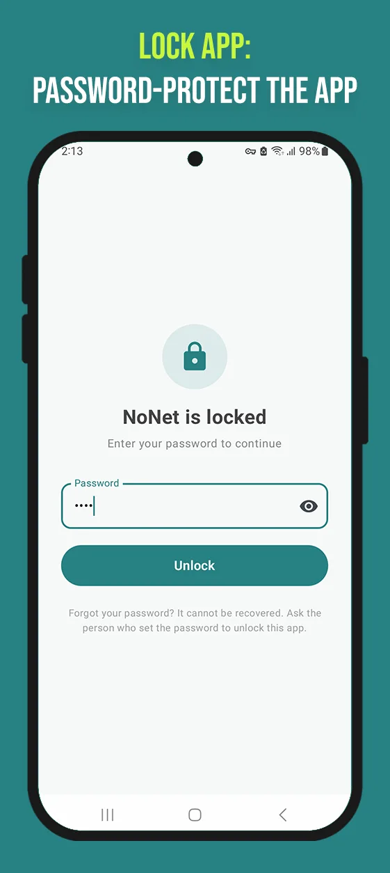Tangkapan layar pertama NoNet