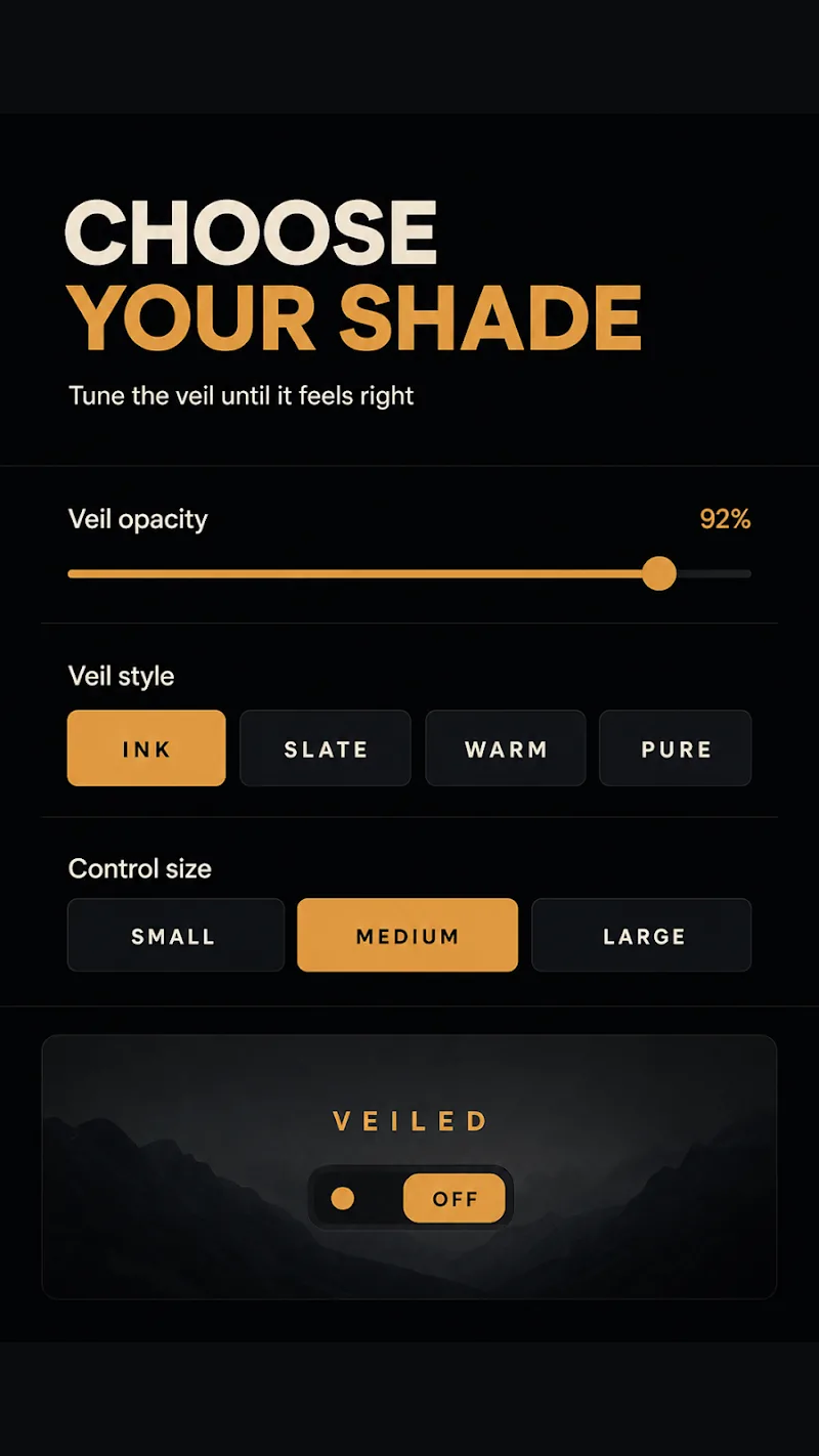 ShadeType: Quinta Pantalla que Muestra la Interfaz de la Aplicación