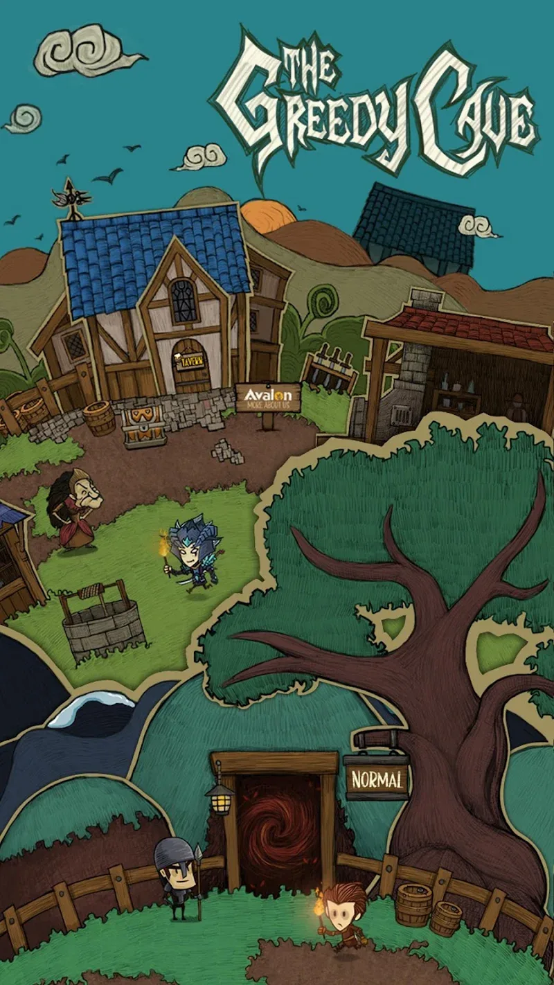Tangkapan layar The Greedy Cave 1