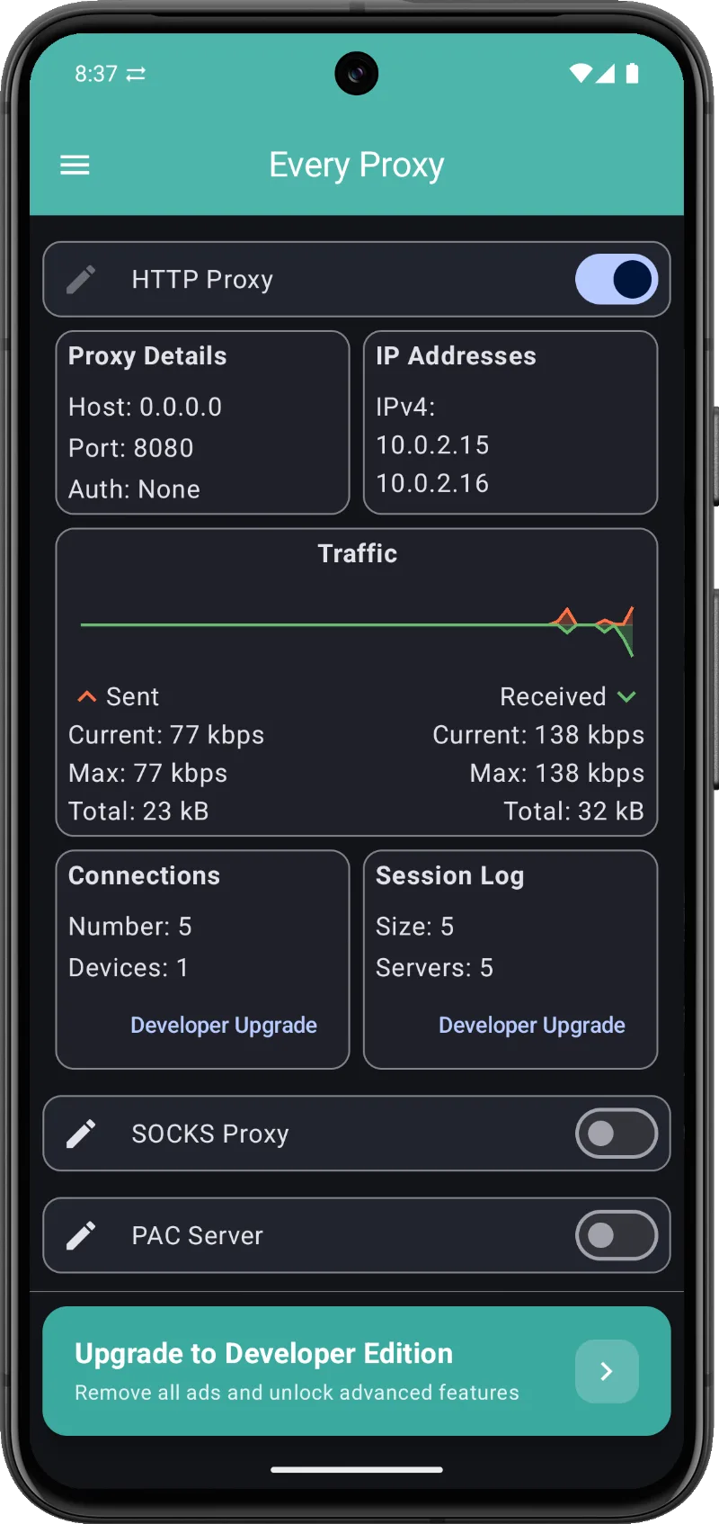 Every Proxy ekran görüntüsü 4