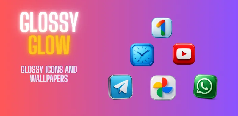 Glossy Glow Icon Pack 스크린샷 1