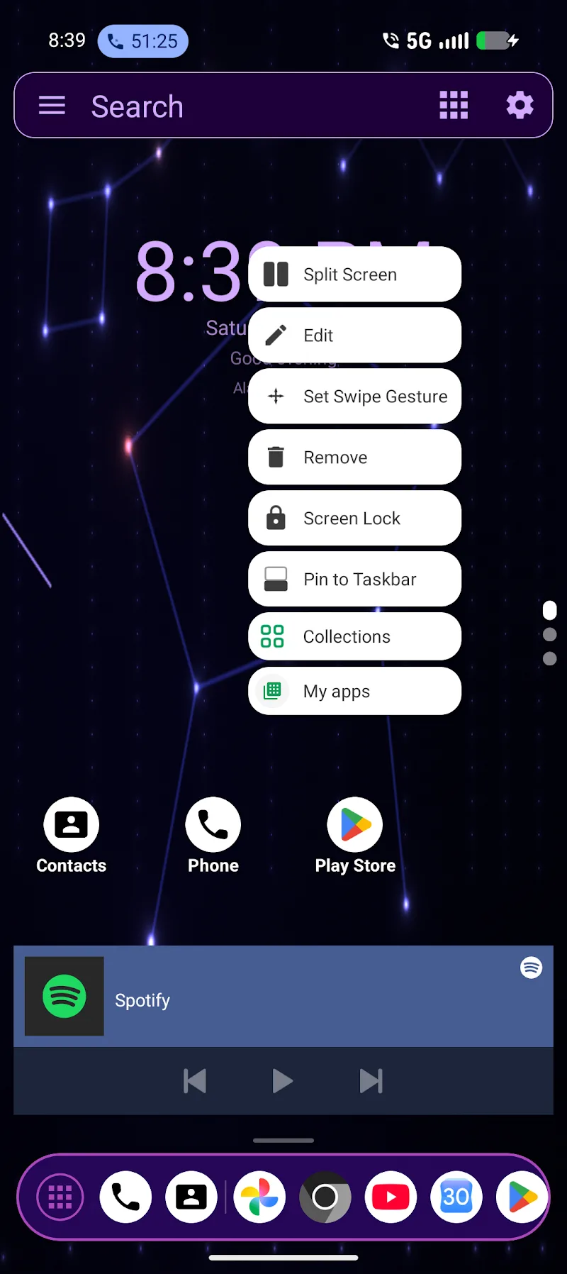 Fifth Visual Representation of Lucid Launcher 2