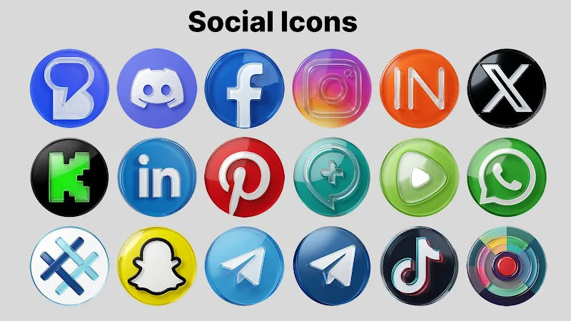 Скриншот экрана OneUi Glossy Icons 3