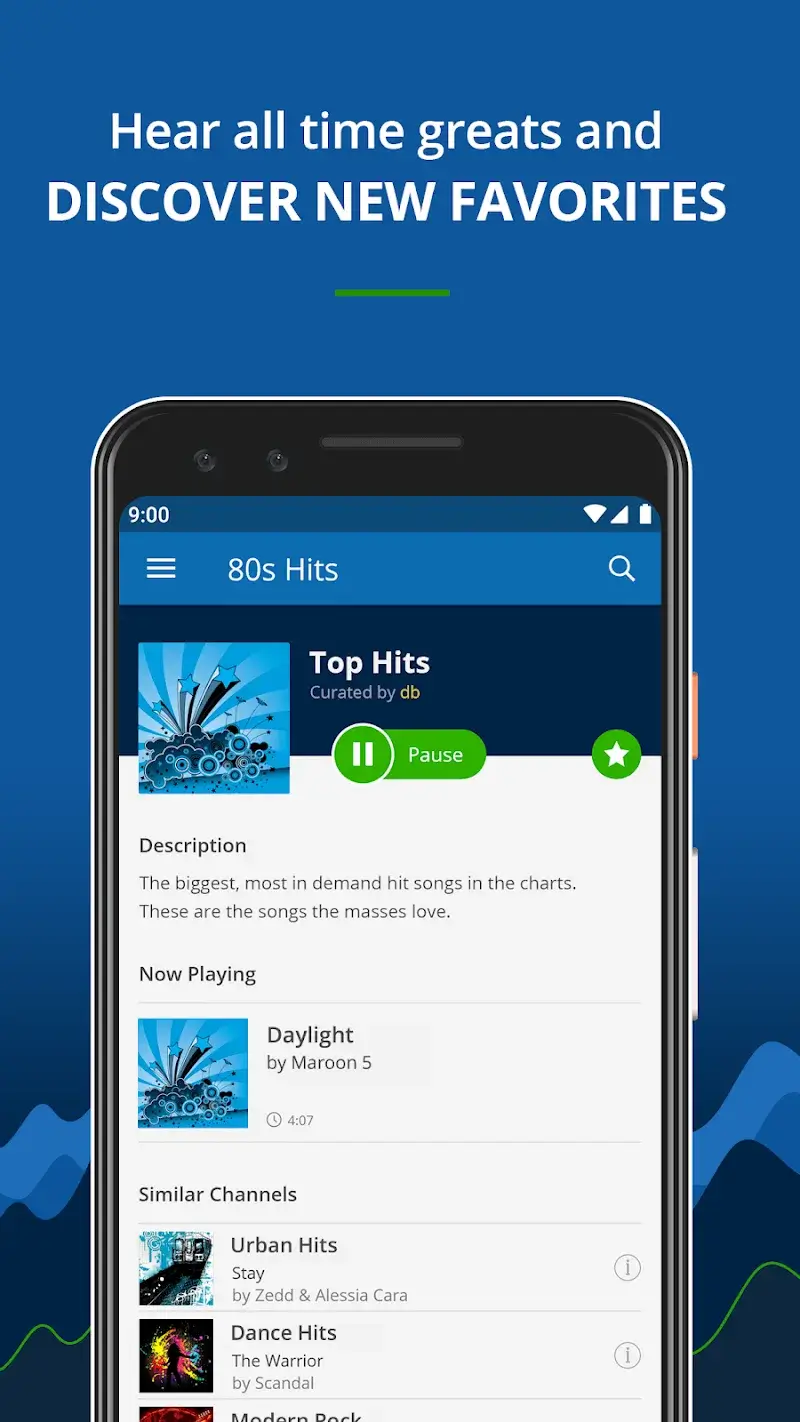 Tangkapan layar RadioTunes 2
