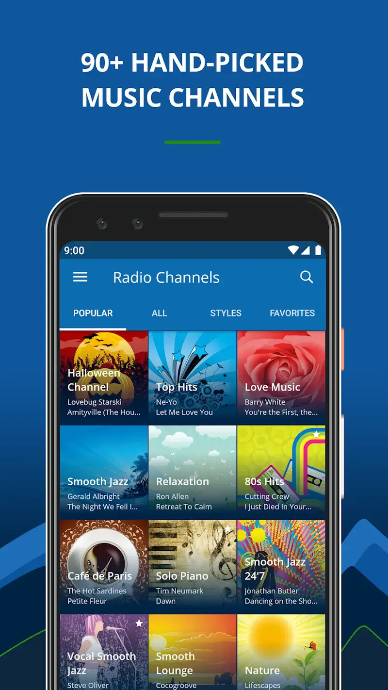 Tangkapan layar RadioTunes 1