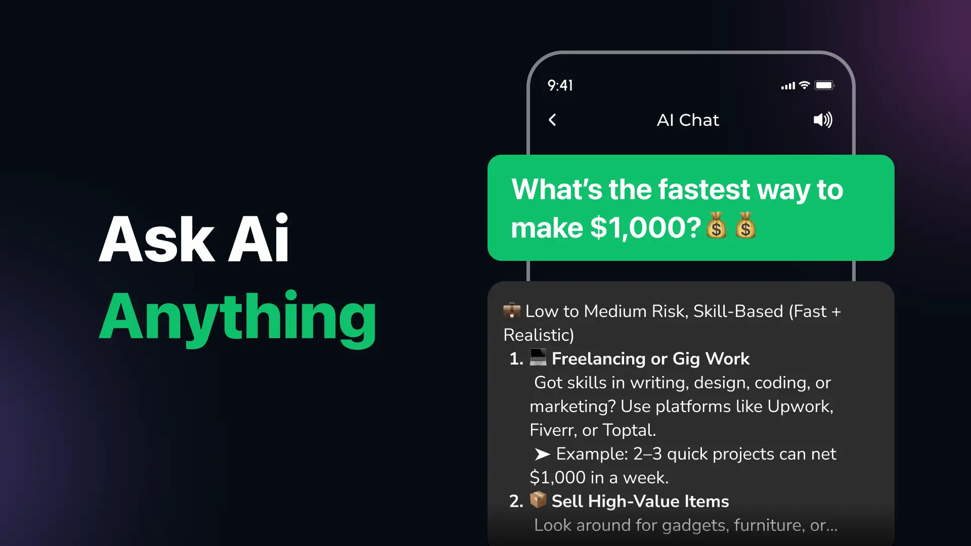 Ảnh chụp màn hình AI Chat: Ask AI Chat Anything 2