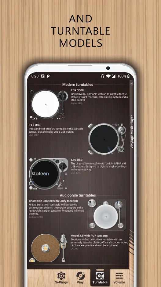 Capture d'écran Vinylage Audio Player 6