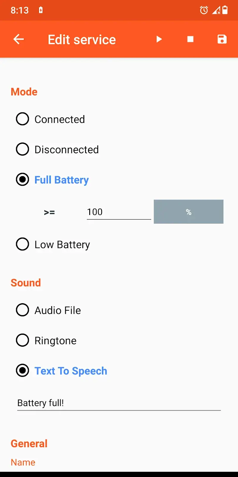 Screenshot Notifikasi Suara Baterai 5
