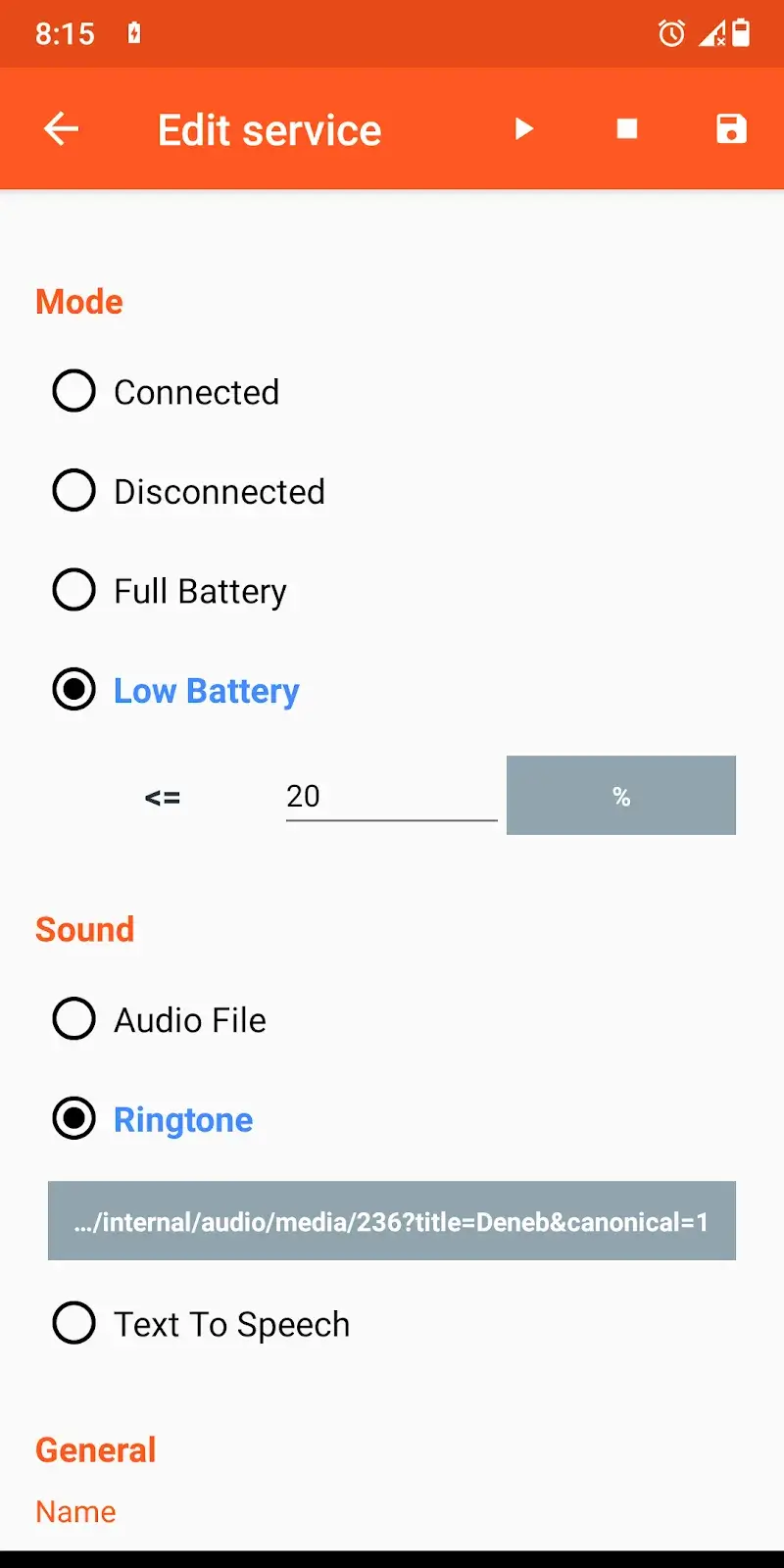 Screenshot Notifikasi Suara Baterai 3
