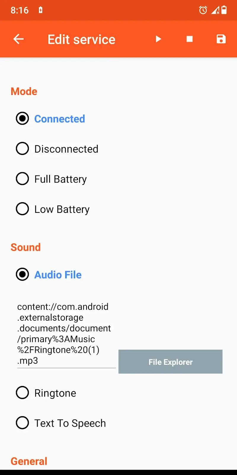 Screenshot Notifikasi Suara Baterai 2