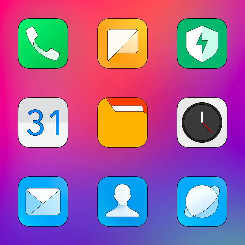 MIUI HD - Icon Pack Tangkapan Layar 1