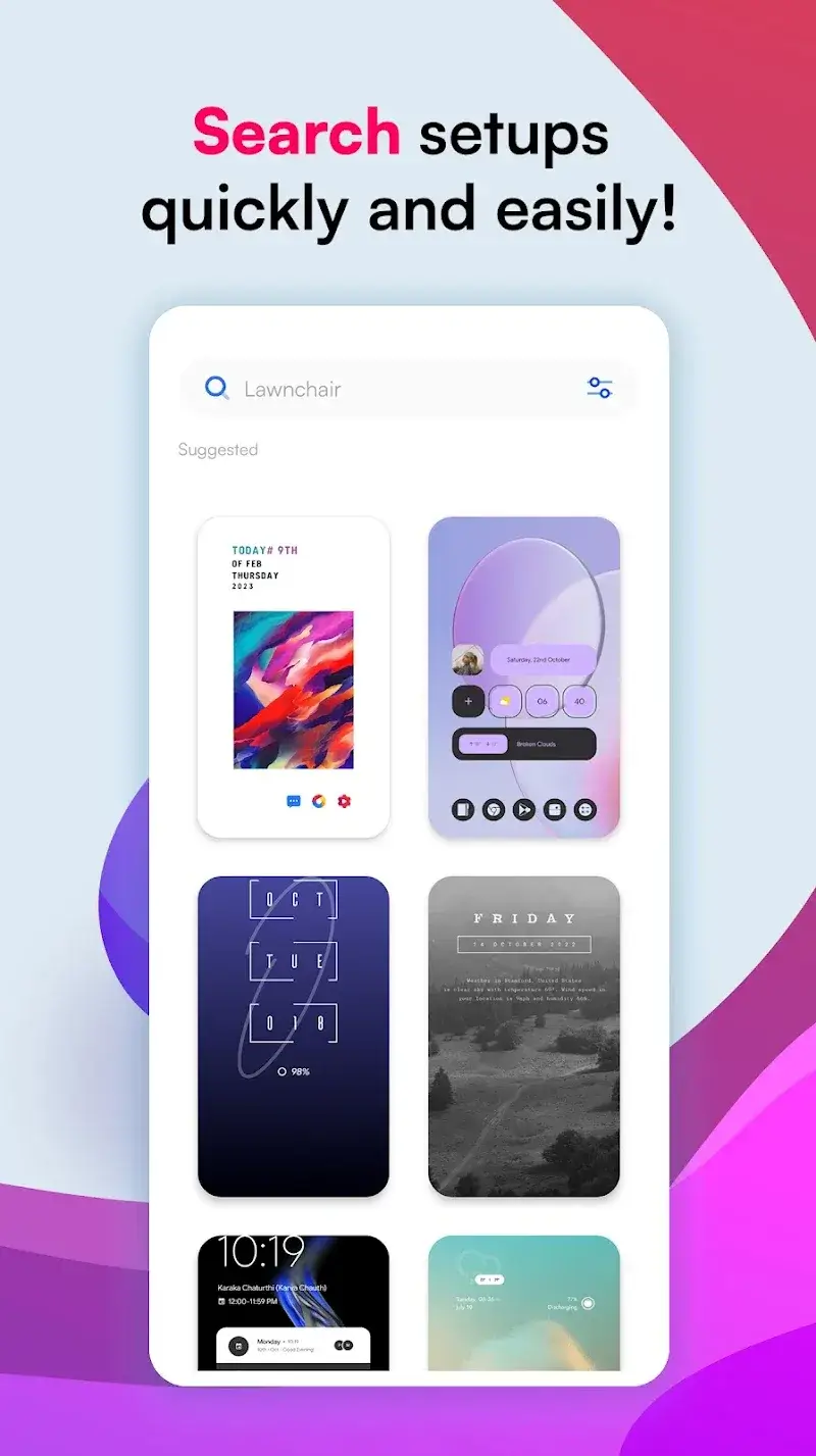 Capture d'écran 3 de Palette: Home Screen Setups
