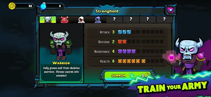 Tangkapan layar Skeleton Wars 3