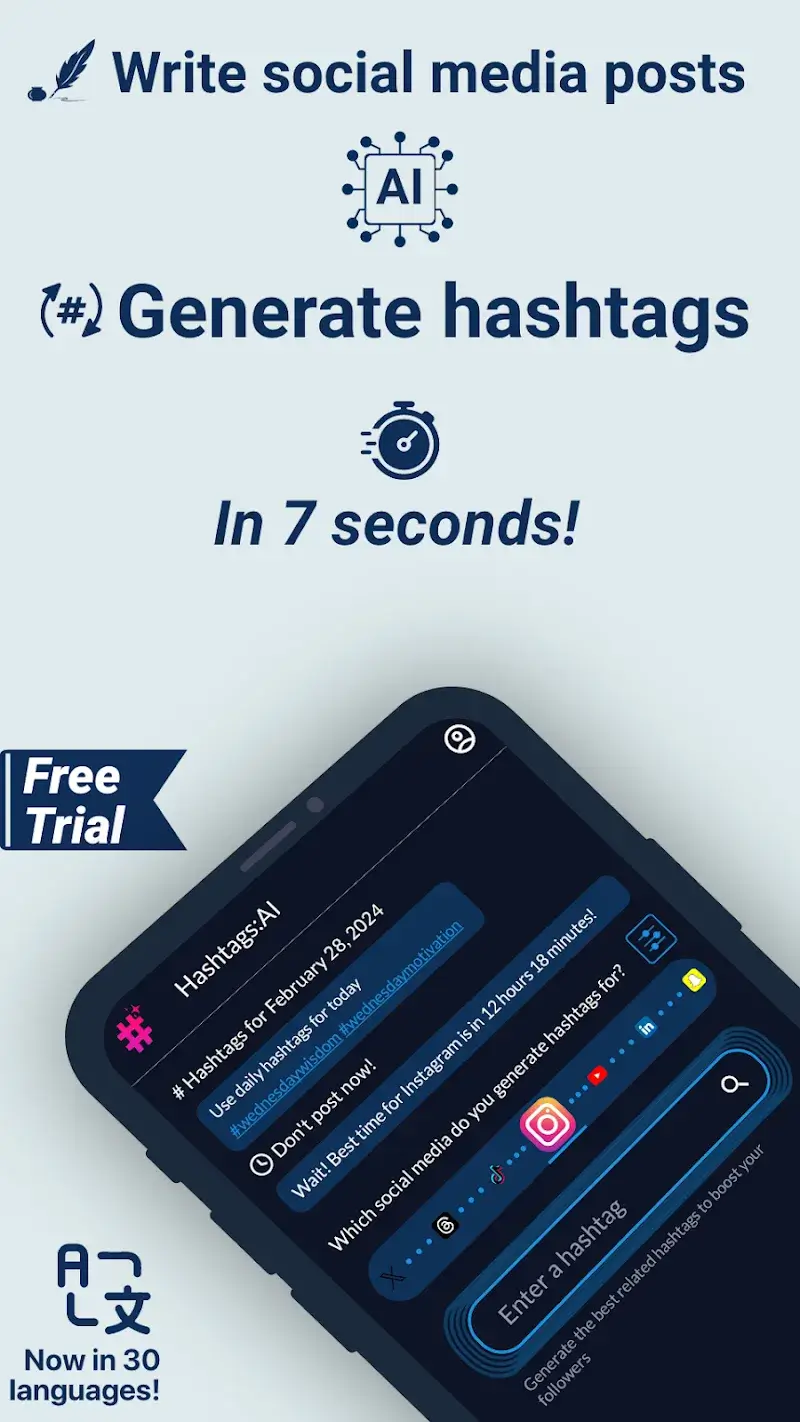 Hashtags AI v1.3.0 APK + captura de pantalla 2