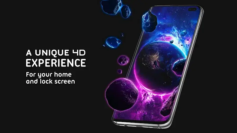 Capture d'écran 1 de Pixel 4D Live Wallpapers