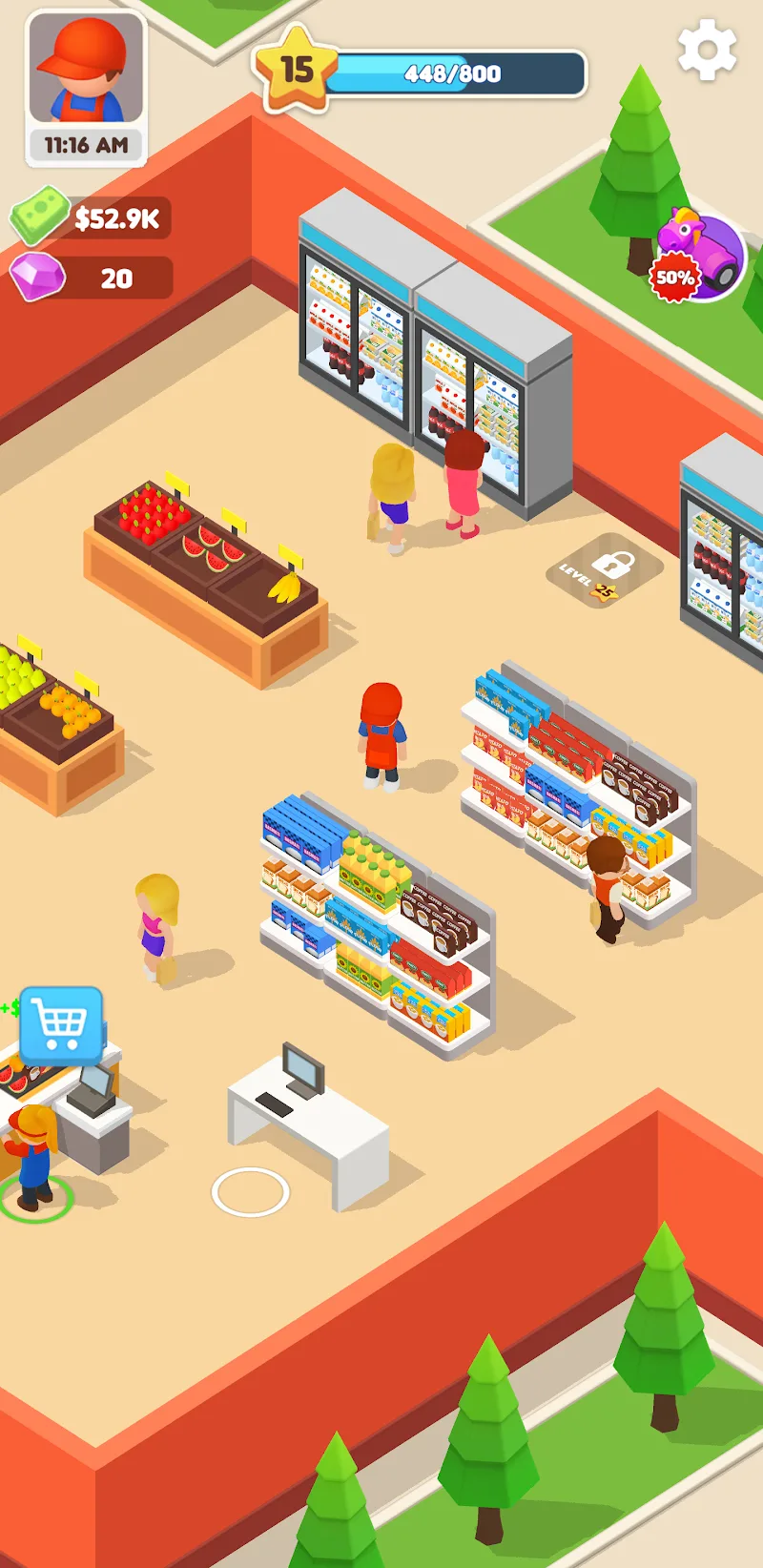Capture d'écran de gameplay 2 de My Supermarket!