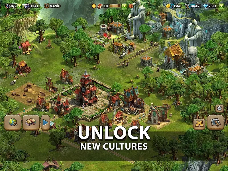 Elvenar Screenshot 3: Osserva le frenetiche reti commerciali della tua comunità