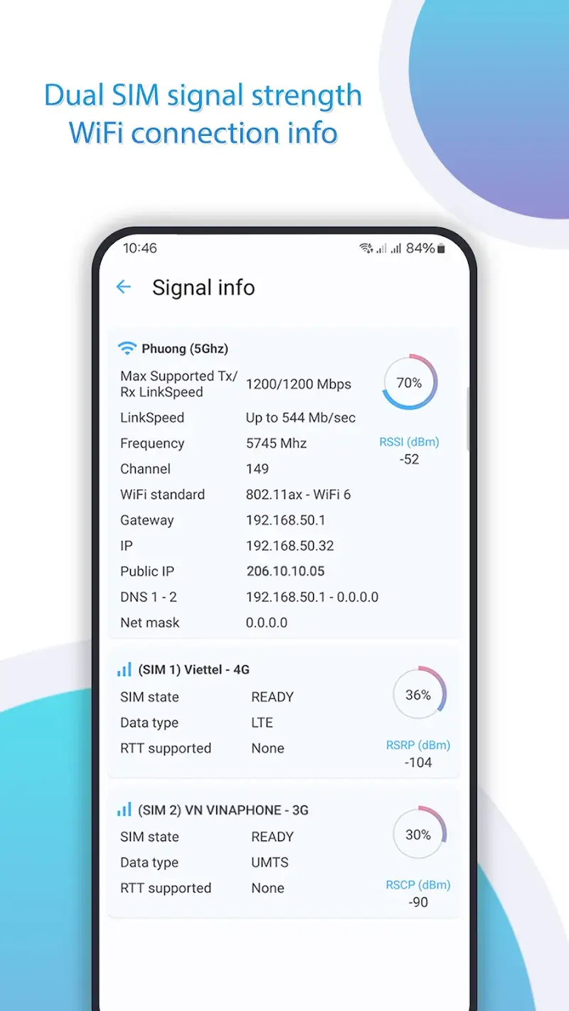Tangkapan layar Net Signal Pro 6