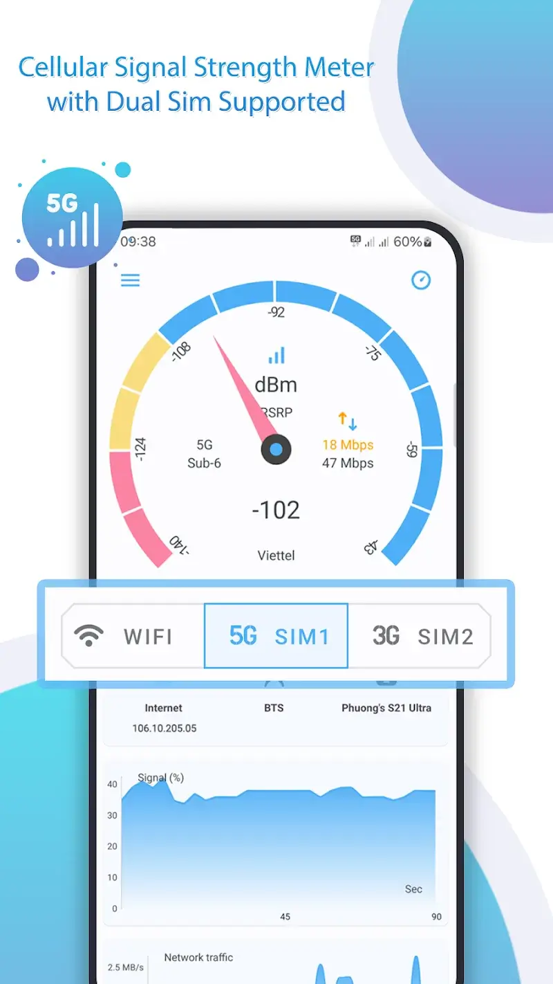 Tangkapan layar Net Signal Pro 3