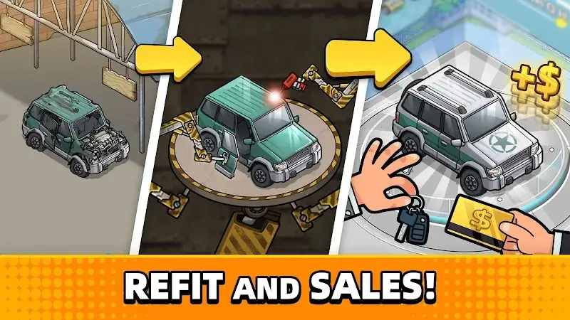 Capture d'écran 1 de Used Car Tycoon Game